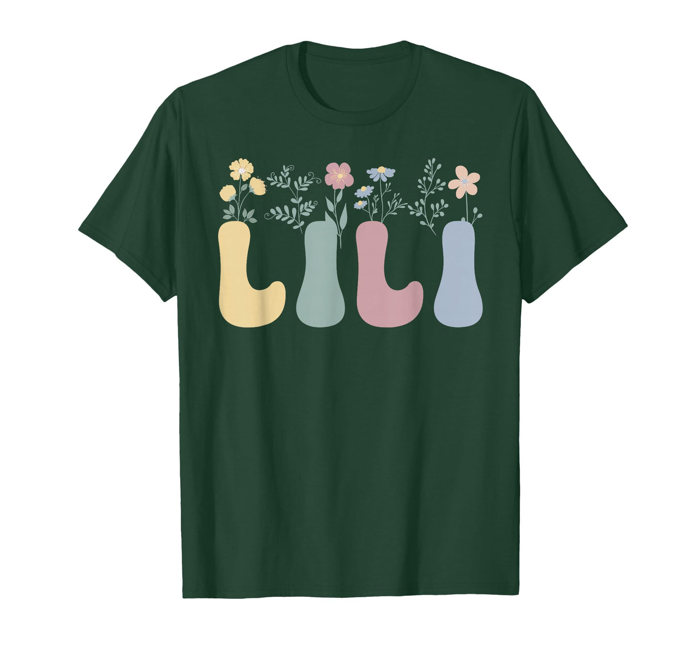 Lili Flowers Lili Grandmother Lili Grandma T-Shirt