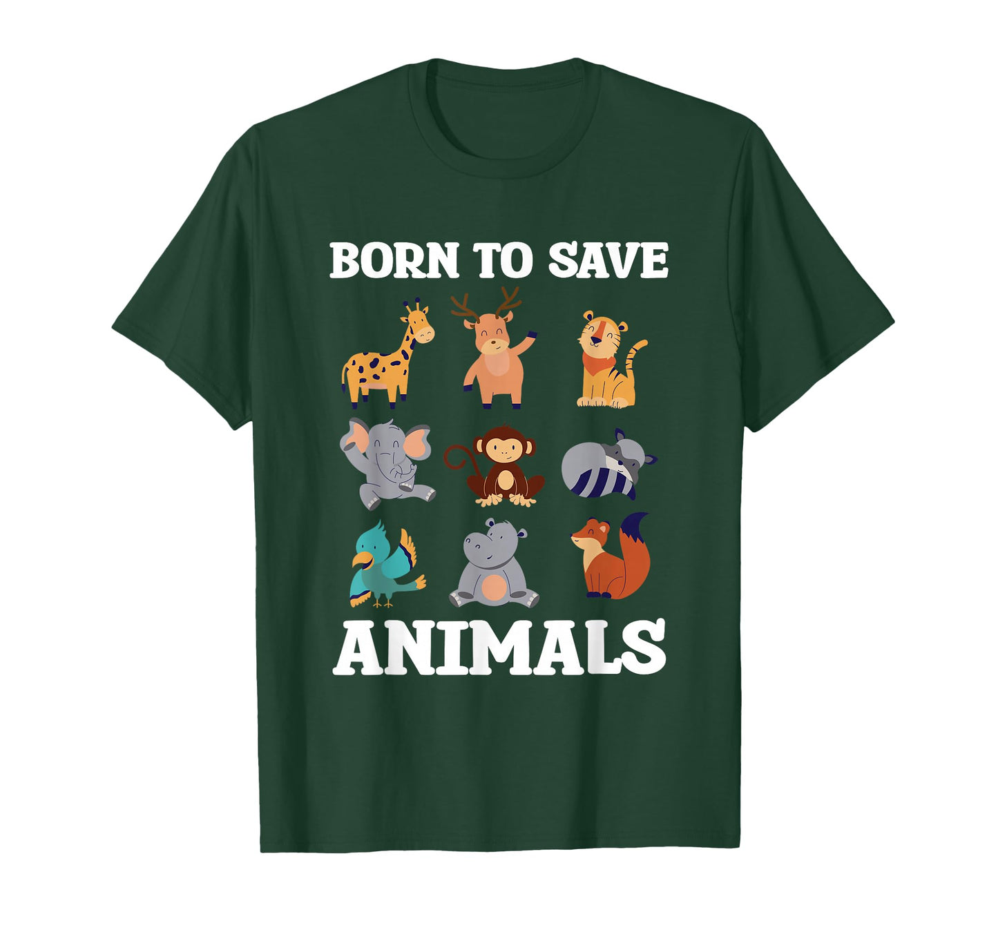 Born To Save Animals Wildlife Conservation T-Shirt