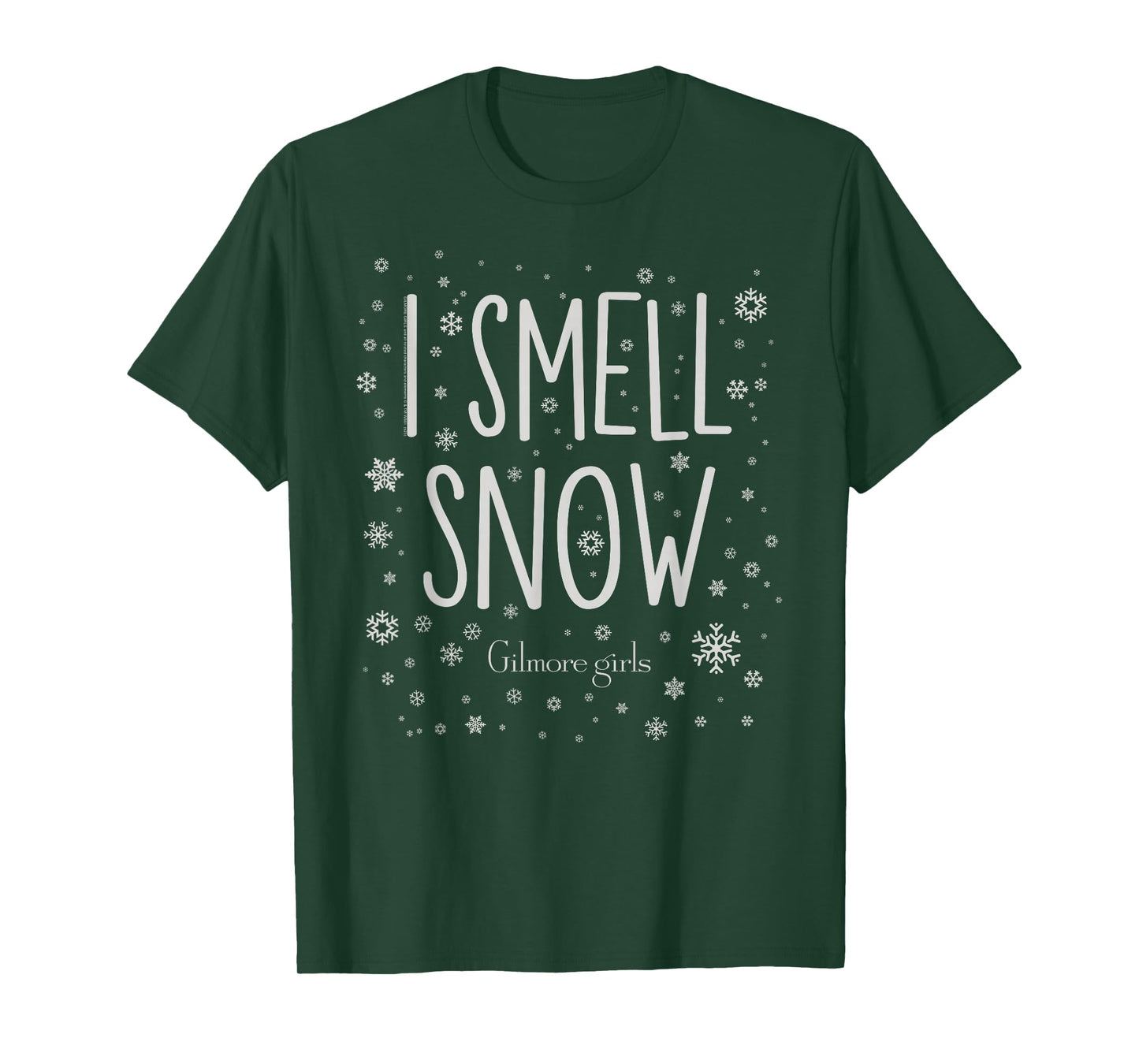 Gilmore Girls Snowflake Pattern I Smell Snow TV Show T-Shirt