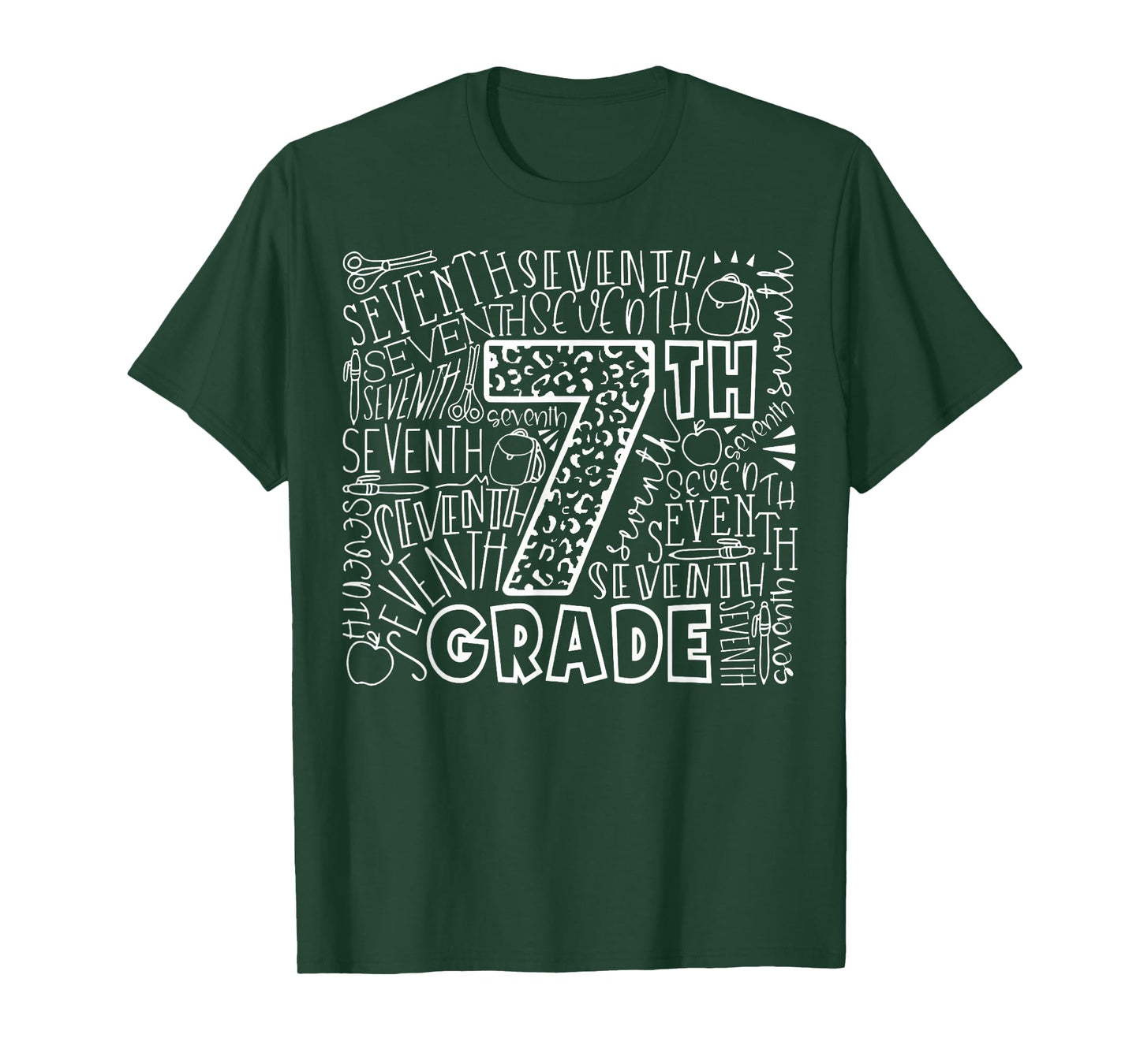 7th Grade Typography Team Seventh Grade Back To School T-Shirt