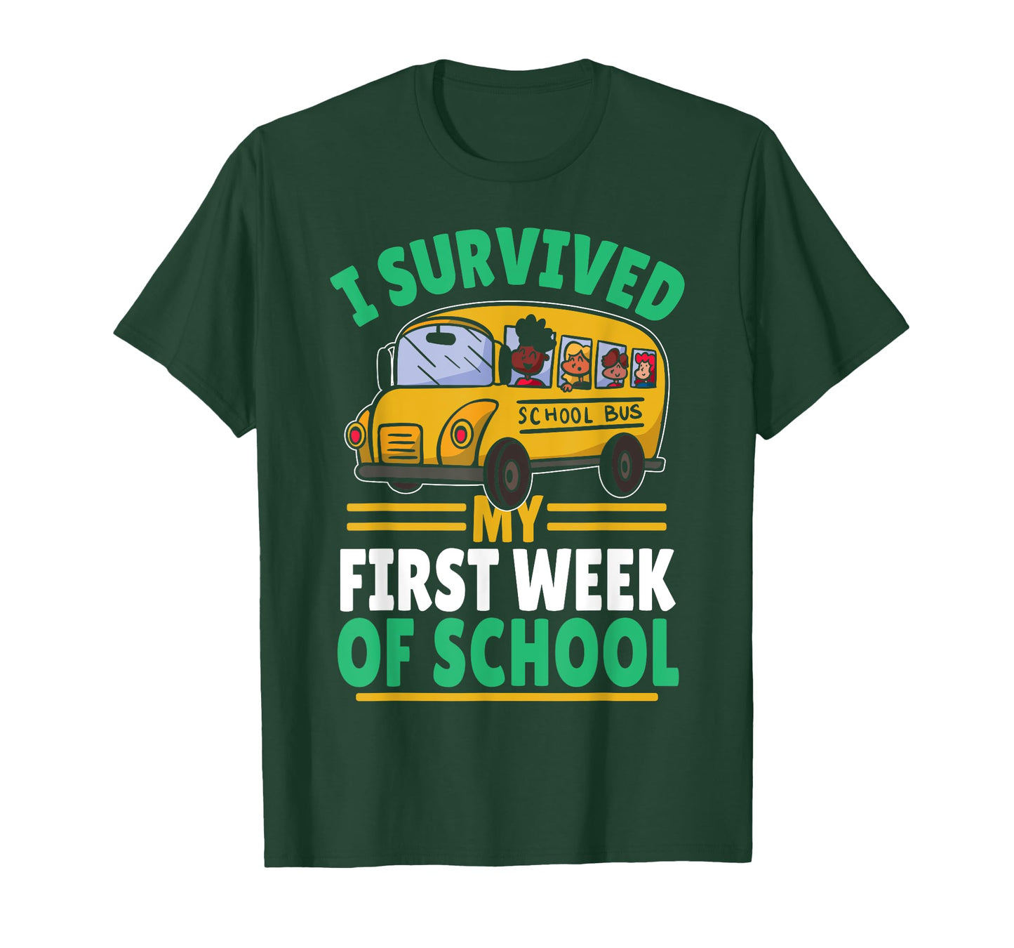 Student Life School Start I Survived My First Week of School T-Shirt