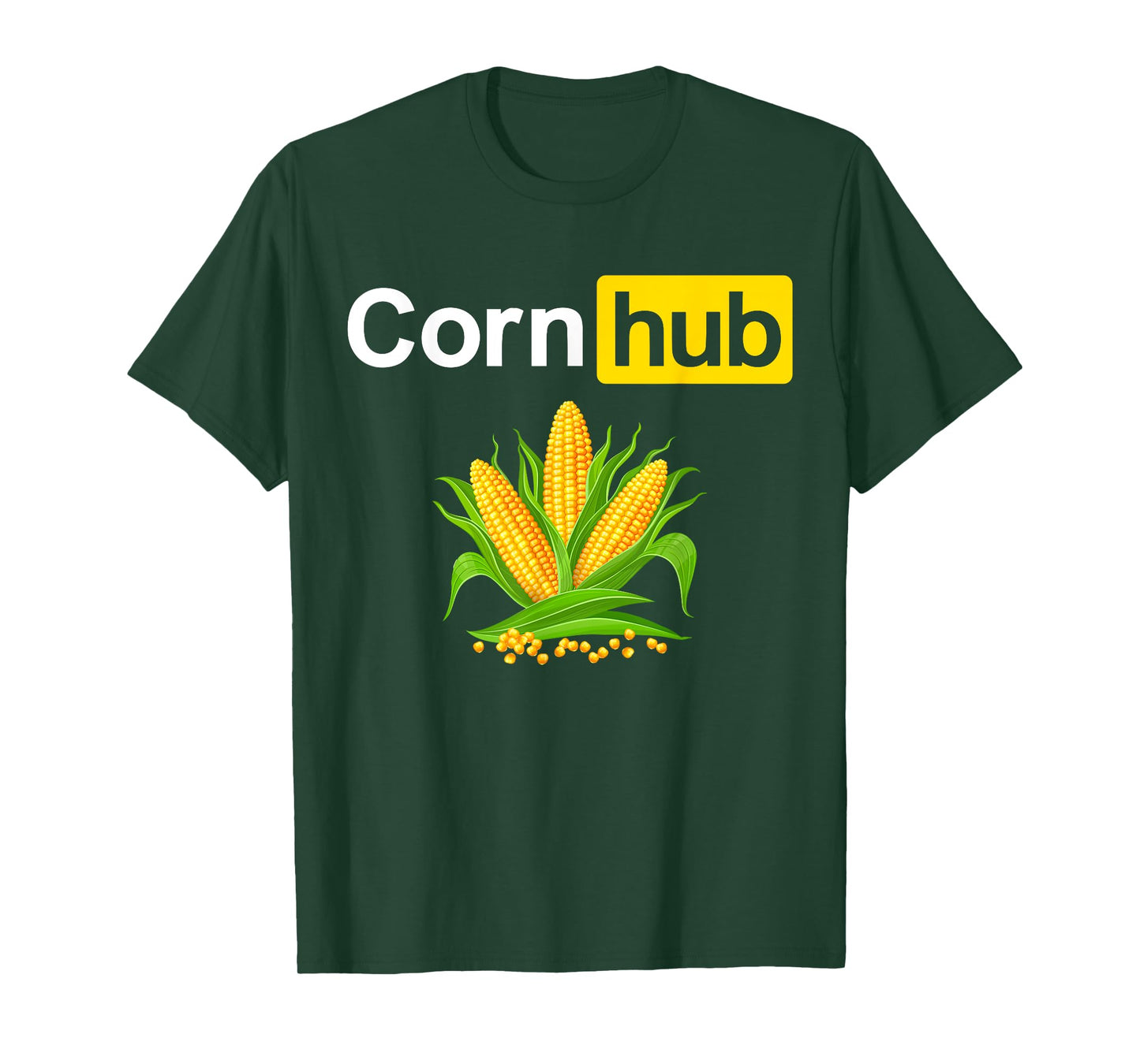 Corn Funny Hub Farmers Farming Joke Sarcastic Adult T-Shirt