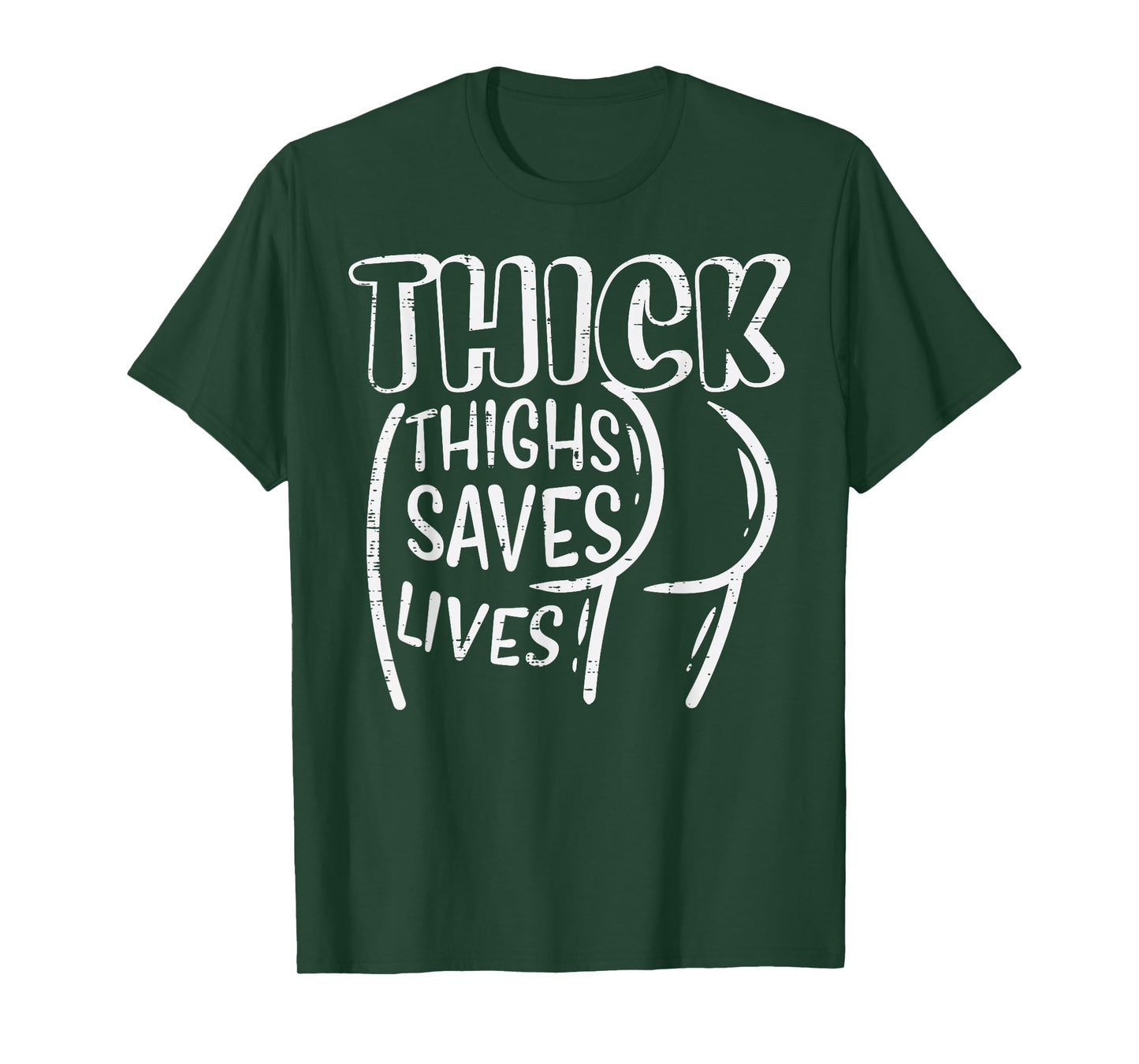 Gym Thick Thighs Saves Lives Funny Workout Fitness Women T-Shirt