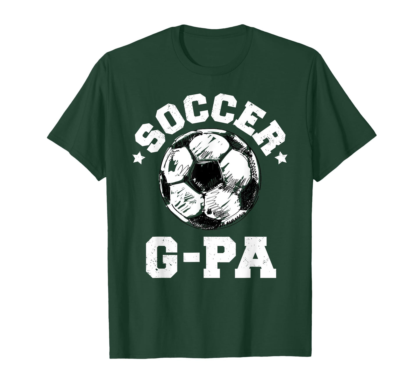 Soccer G-Pa Soccer Ball Distressed Funny Soccer G-Pa T-Shirt