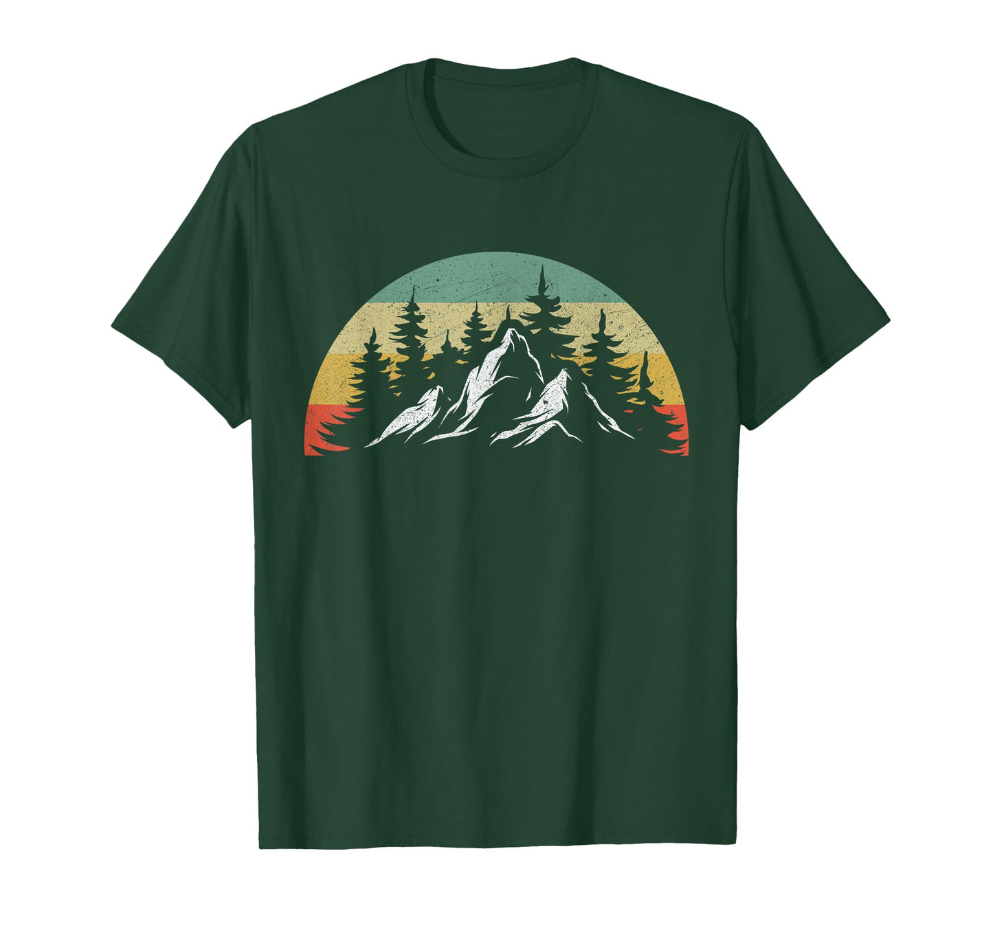 Trees Wildlife Nature Vintage Forest Women Men Vintage T-Shirt