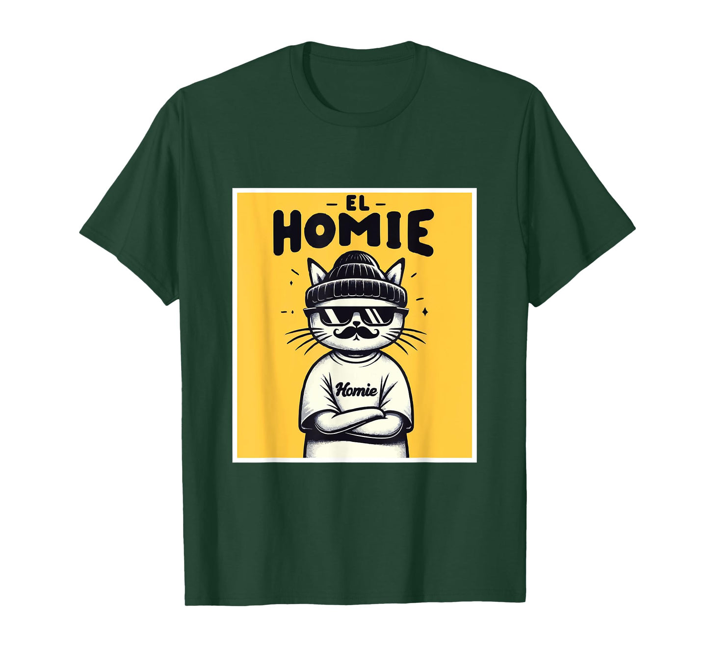 LIL HOMIE Cute Cholo Cat Chicano Art West Coast Hip Hop Prem T-Shirt