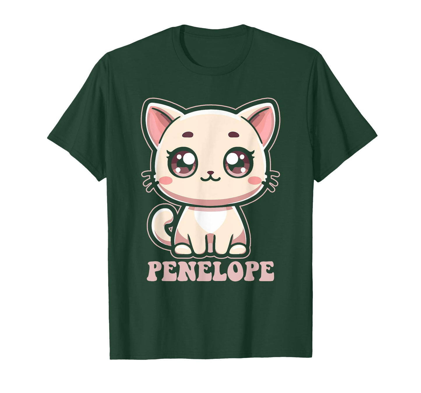 Penelope Cute Kitty Cat Design for Girls Name Penelope T-Shirt