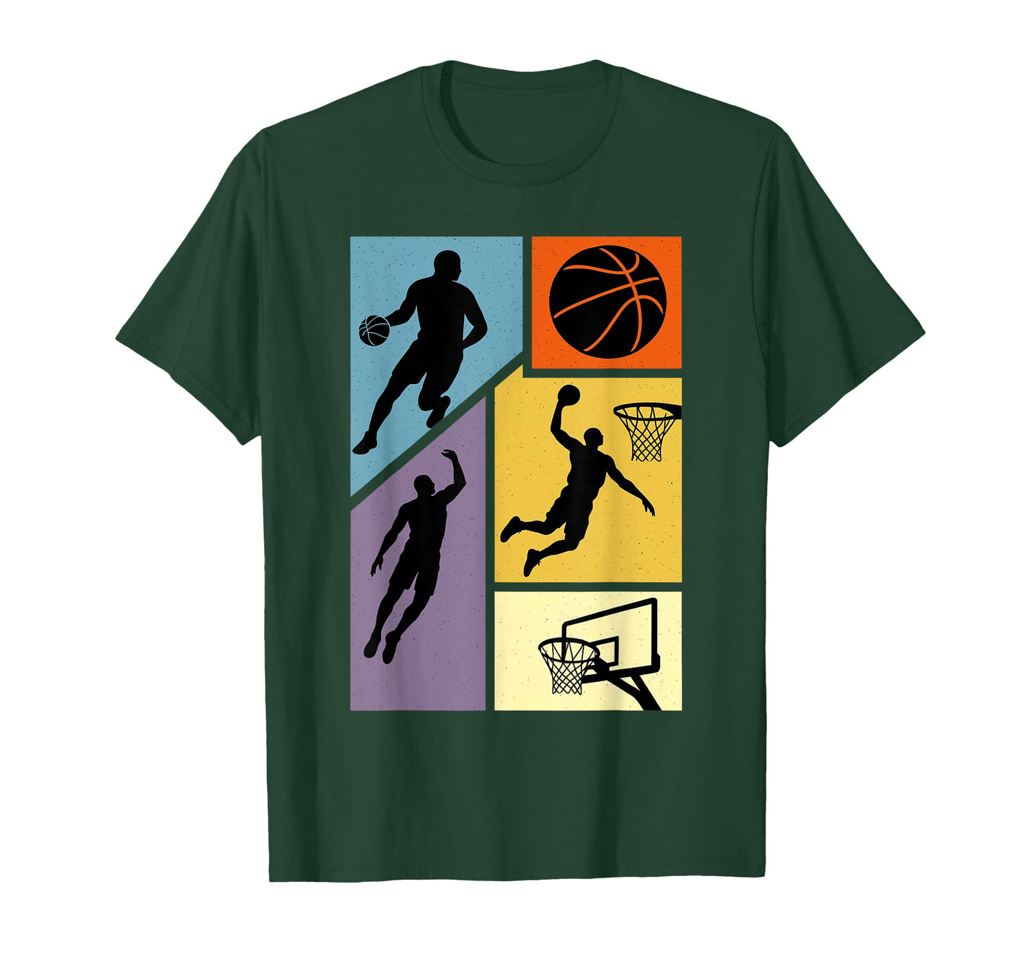 Basketball Hoop Life Player Vintage Sport Player Men Boys T-Shirt