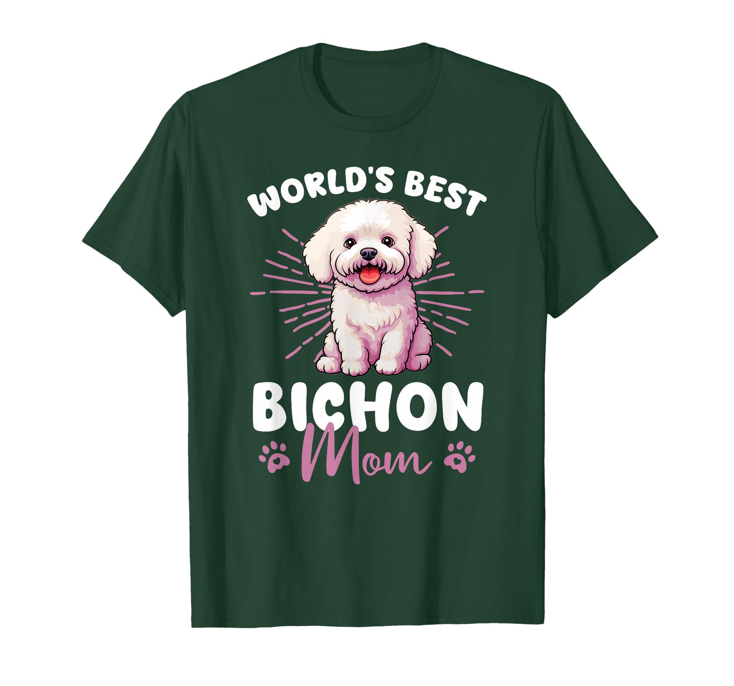 Bichon Frise Groovy World's Best Bichon Mom T-Shirt