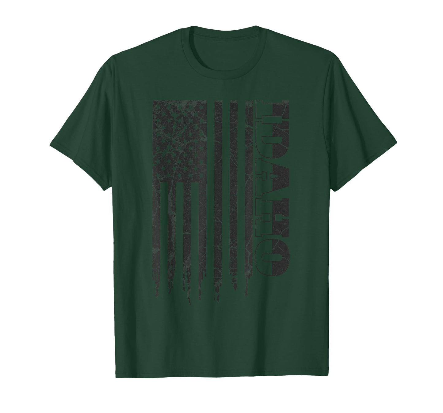Vintage Idaho Home Pride USA Flag Iconic Idaho T-Shirt