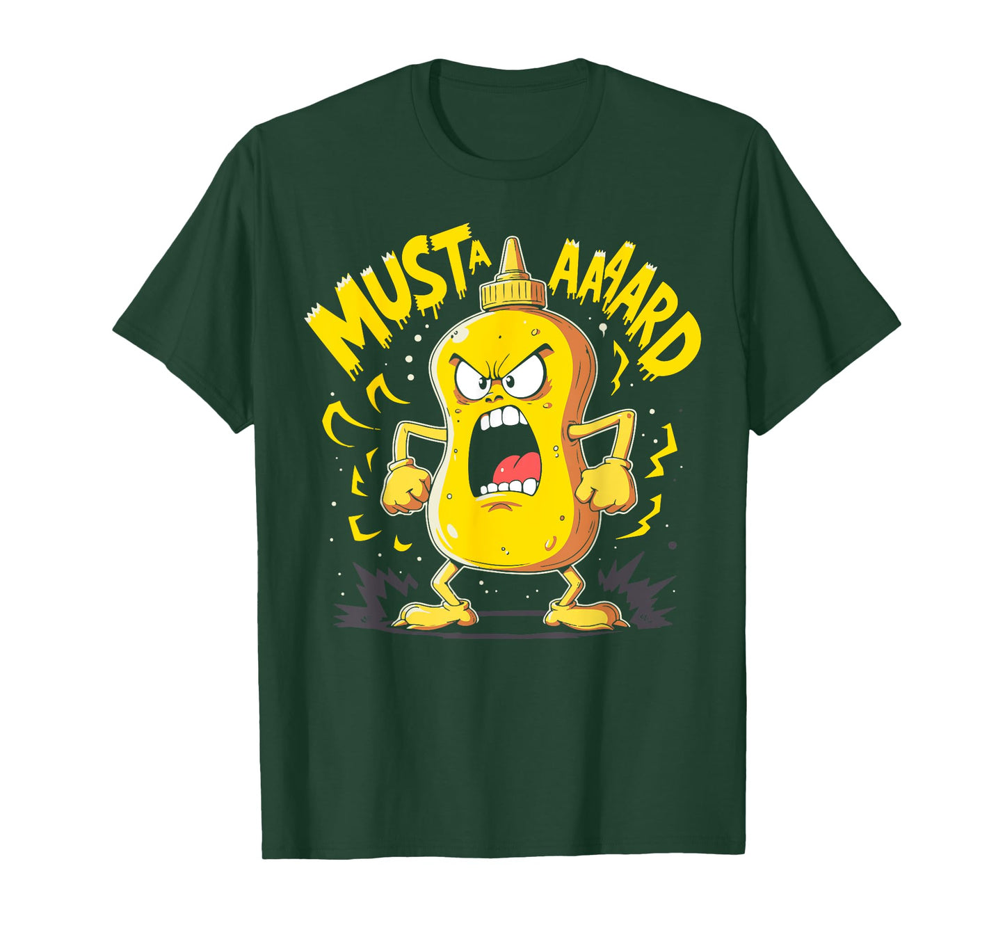 Mustard Bottle Scream – Funny Condiment Rap Humor T-Shirt