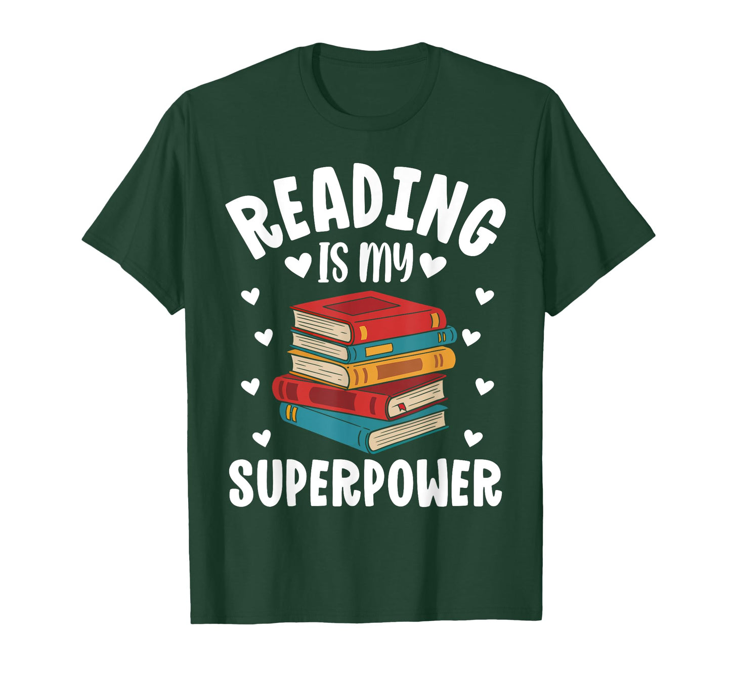 Reading Is My Superpower Funny Bookworm Reading Lovers T-Shirt