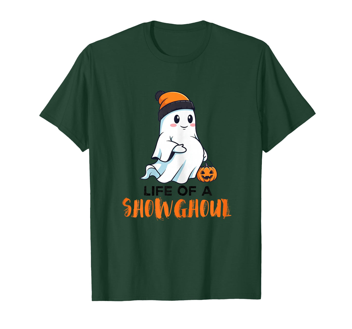 Fan Pregnant-Ghost Halloween-Pregnancy Showghoul Cute Life T-Shirt