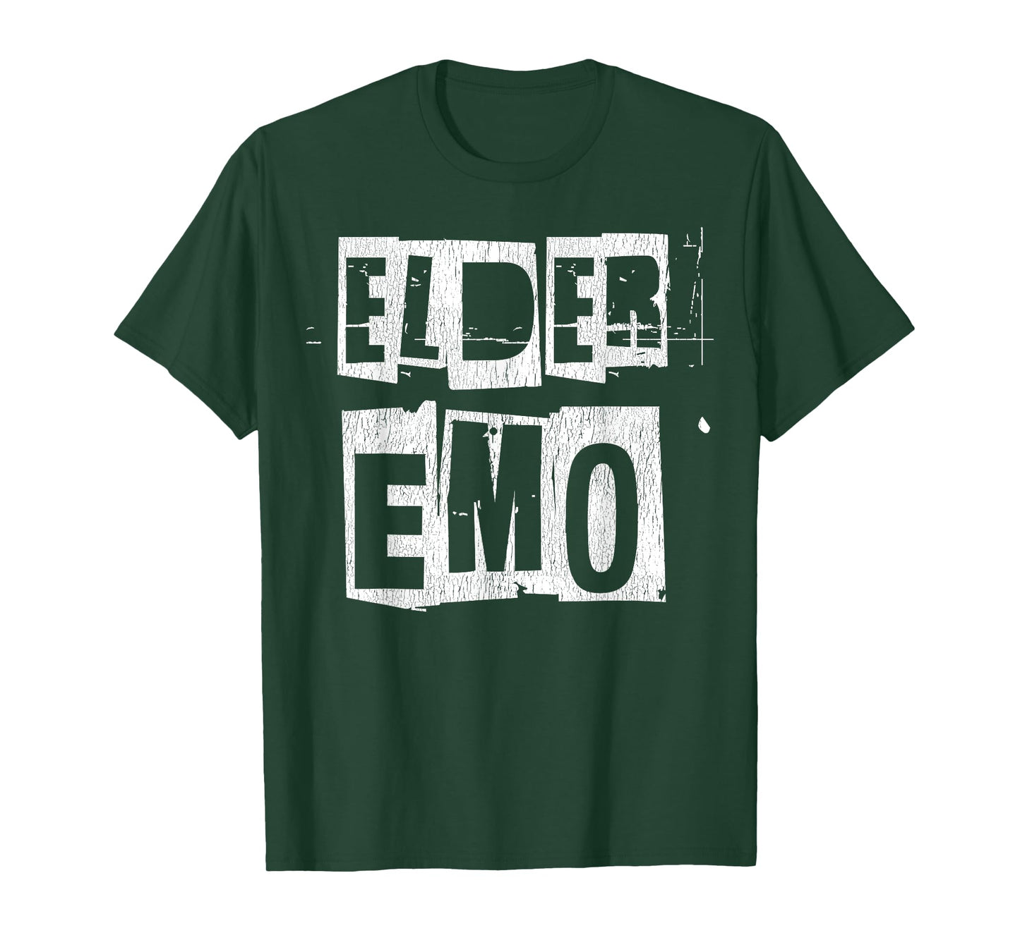 Elder Emo Funny Emo Phase Funny Punk Rocker Aesthetic T-Shirt