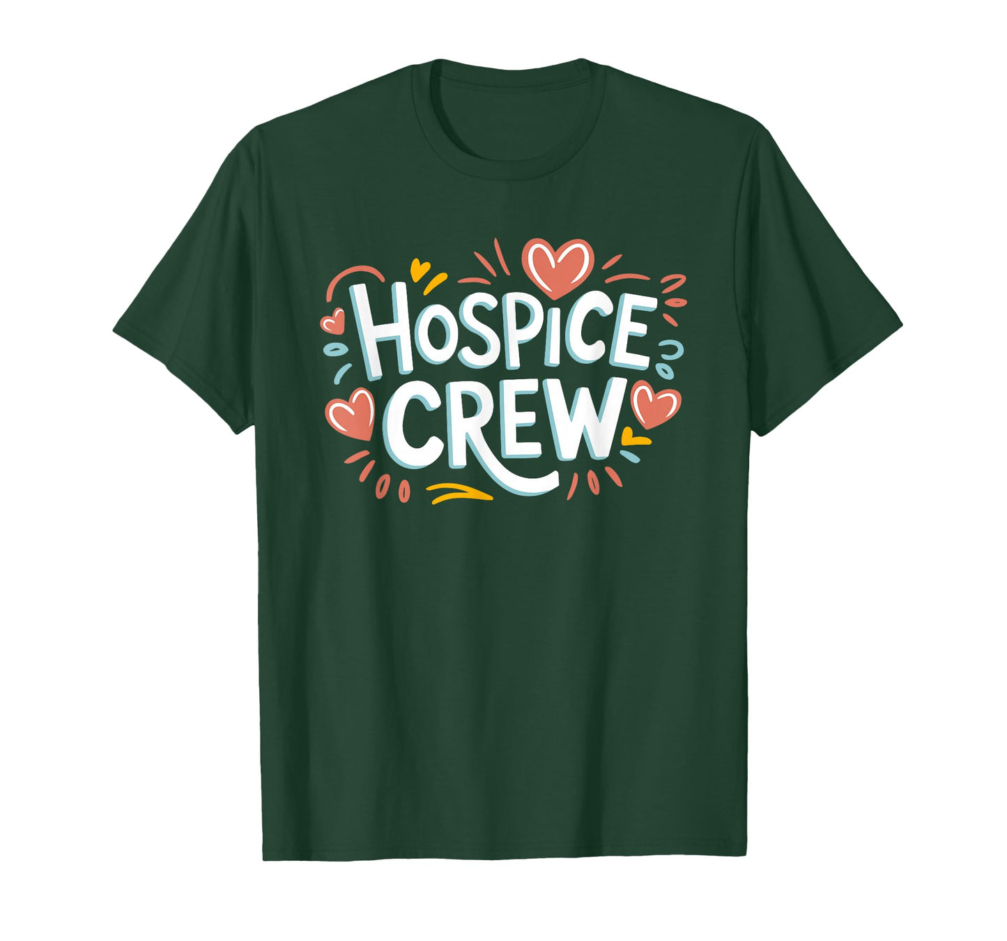 HN Nursing Accessories Hospice Nurse Squad Hospice Crew Nurse Shirt, Black, Small, Unisex-Adults, Short Sleeve, T-Shirt