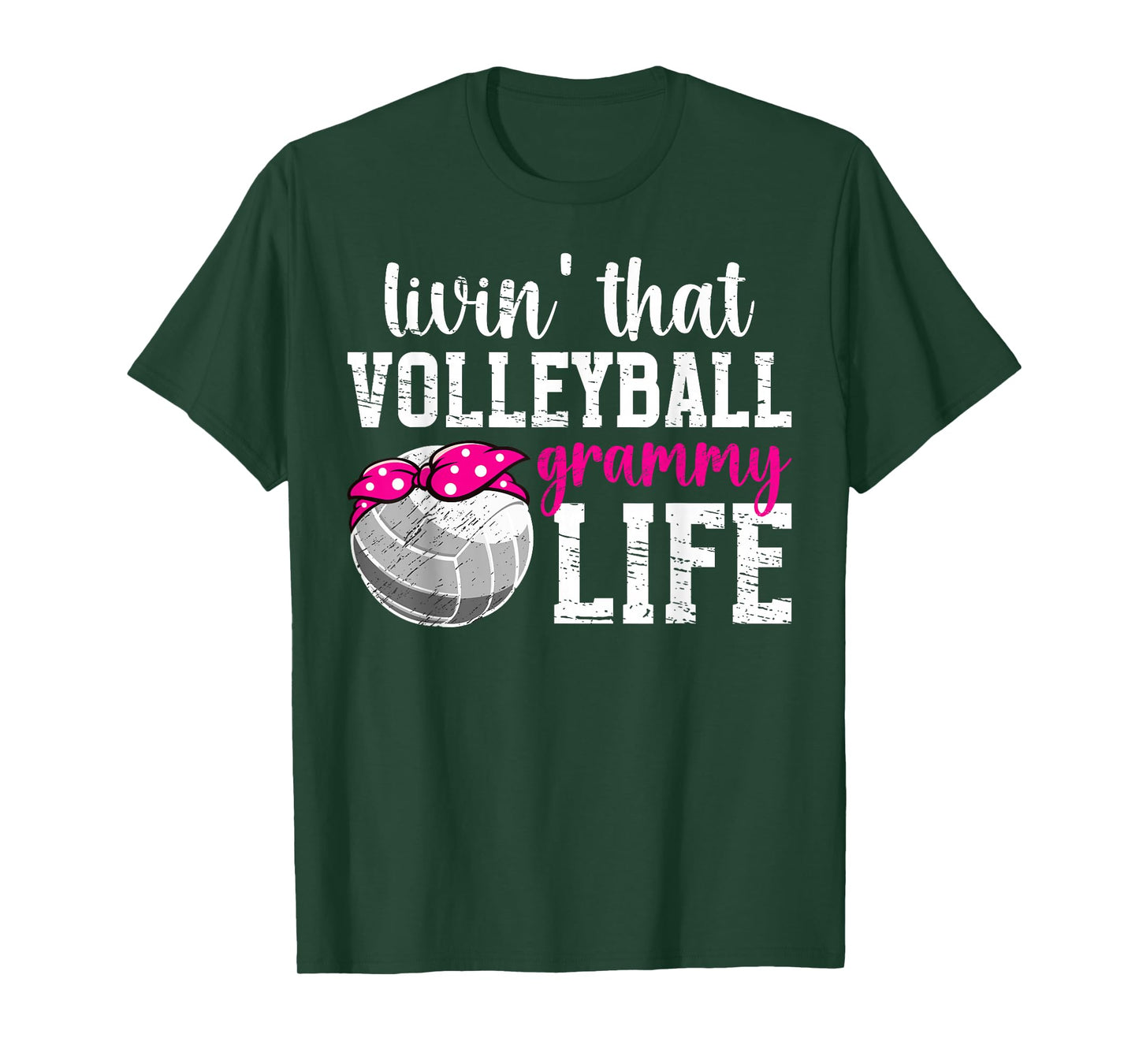 Volleyball Grammy Life Grandma Grammy Of A Volleyball Player T-Shirt