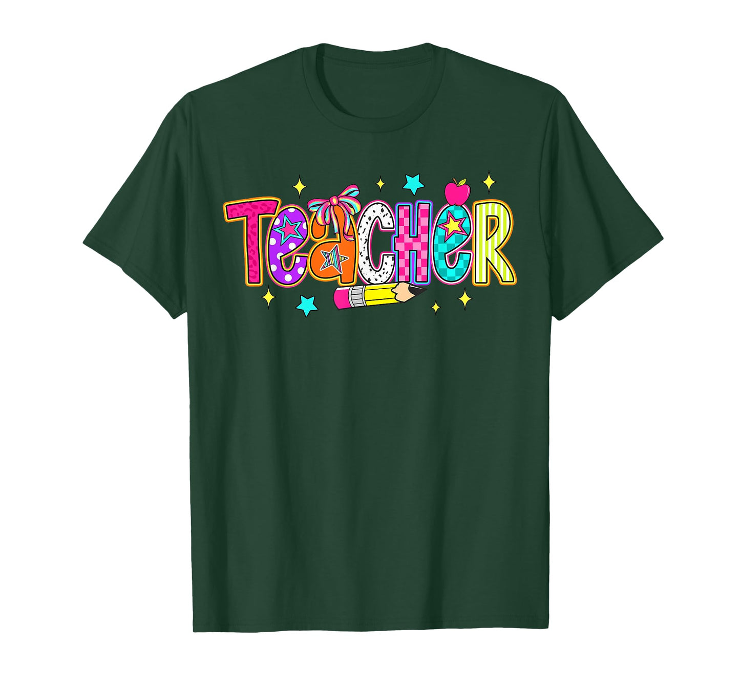 Teach Love Inspire Back To School Teacher Kids Boys Girls T-Shirt
