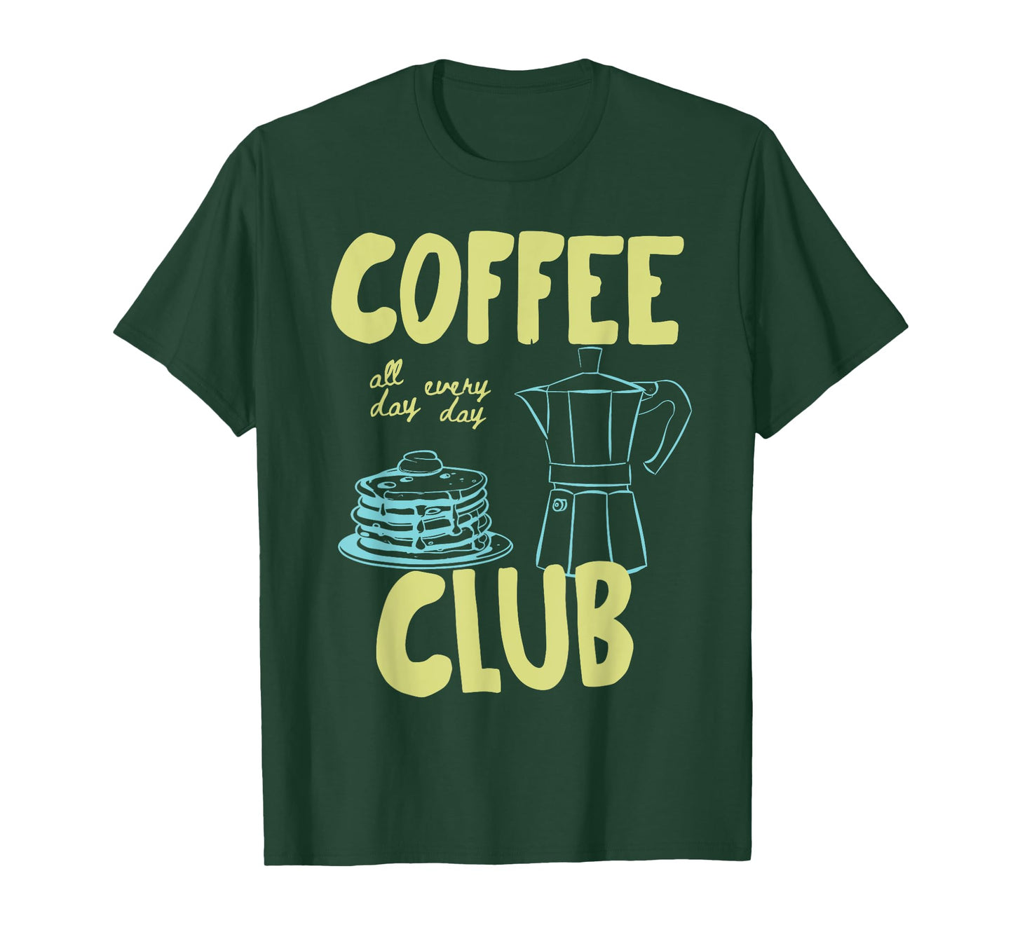 Retro Coffee Club Graphic for Coffee Lovers Men Women T-Shirt