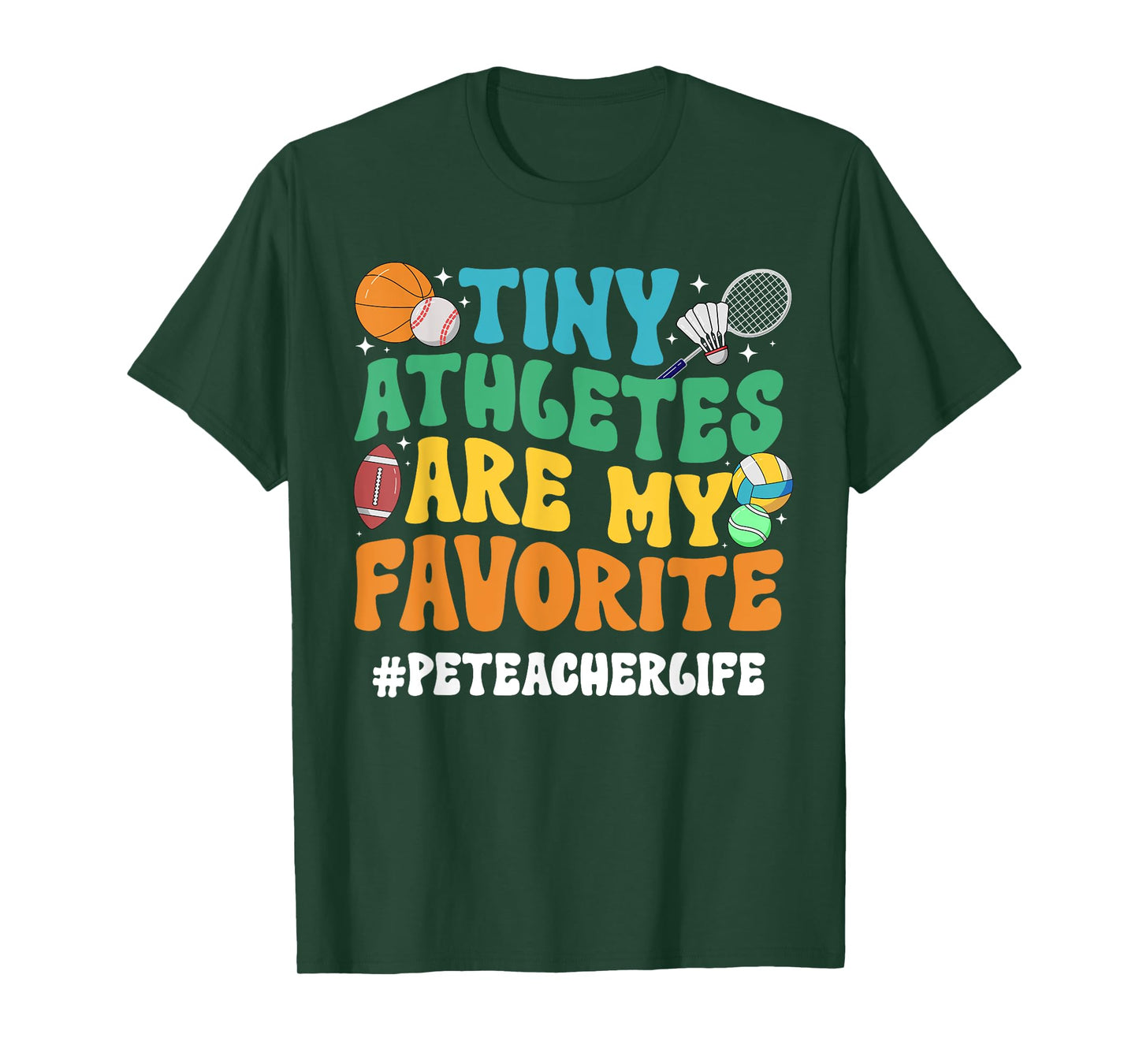 PE Teacher Life Physical Education Teacher Groovy T-Shirt