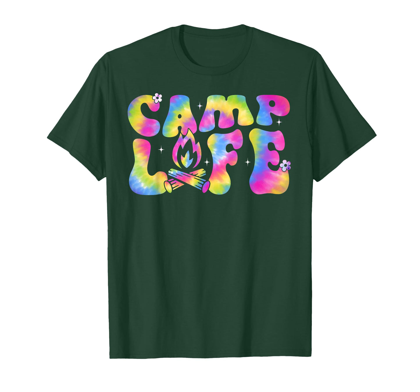 Summer Camp Life Camping Summer Tie Dye Groovy Men Women T-Shirt