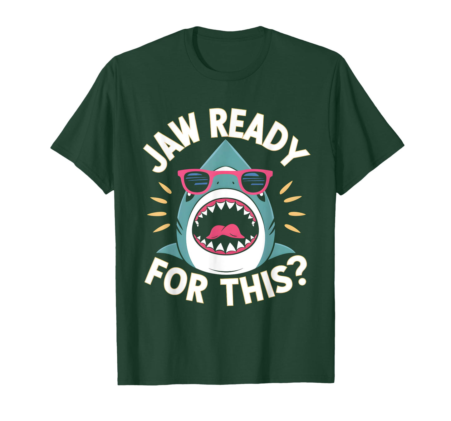 Jaw Ready For This Funny Shark Lover Ocean Wildlife T-Shirt