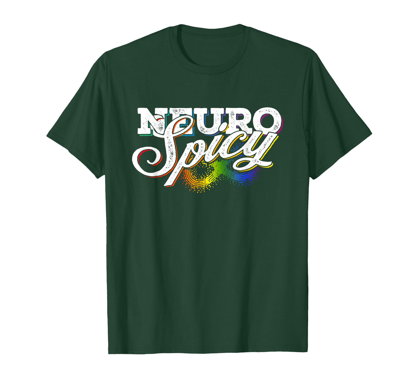 Rainbow Neurospicy Neurodiversity Neurodivergent ADHD Autism T-Shirt