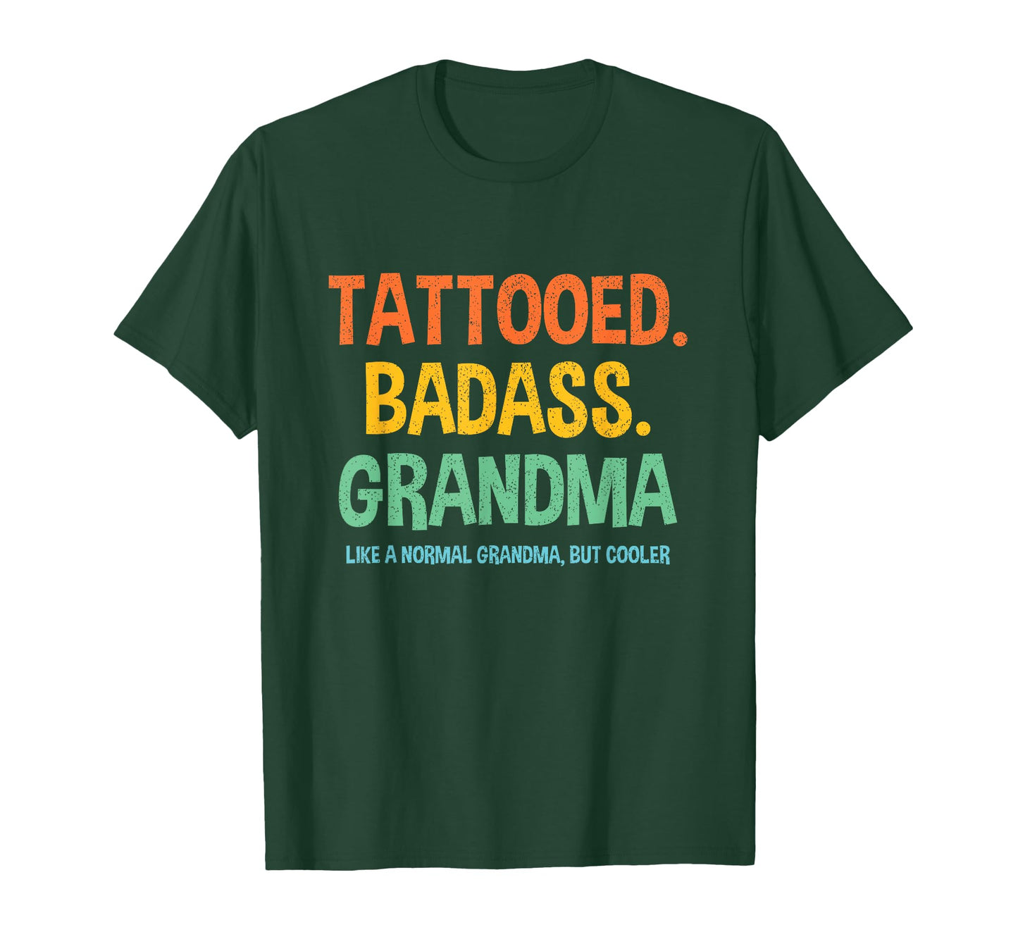 Tattooed Badass Grandma Inked Funny Present For Grandma's T-Shirt