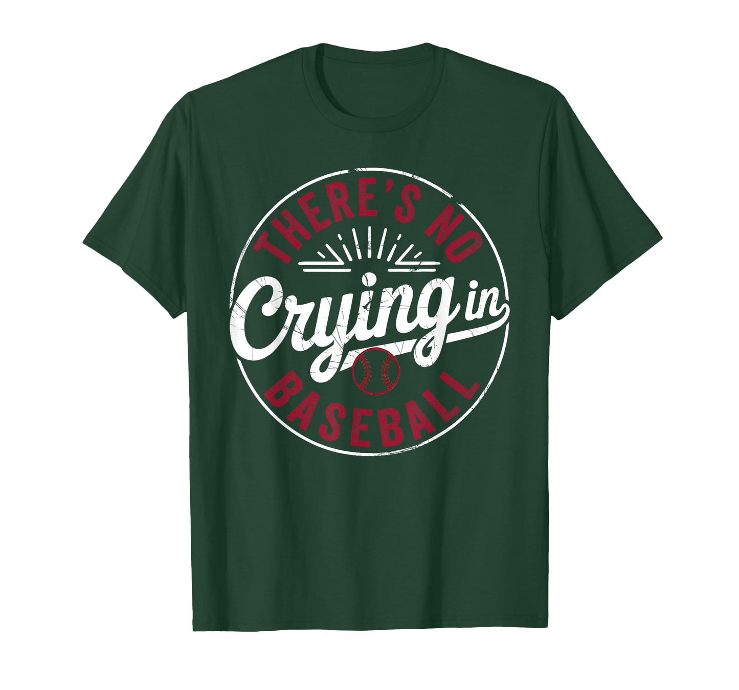 There Is No Crying In Baseball Funny Game Day Baseball Mom T-Shirt