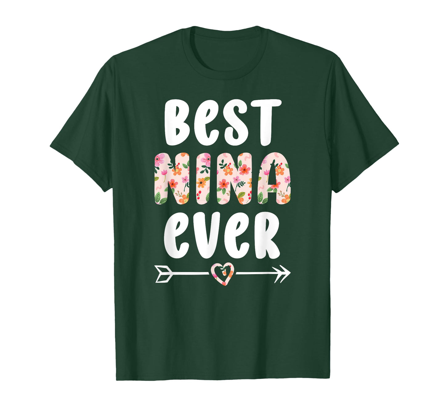 Best Nina Ever Nina Grandma Nina Grandmother T-Shirt