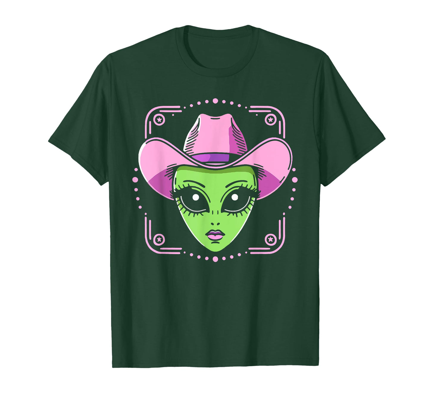 Alien Cowgirl Has Space Western UFO Howdy Rodeo Country T-Shirt