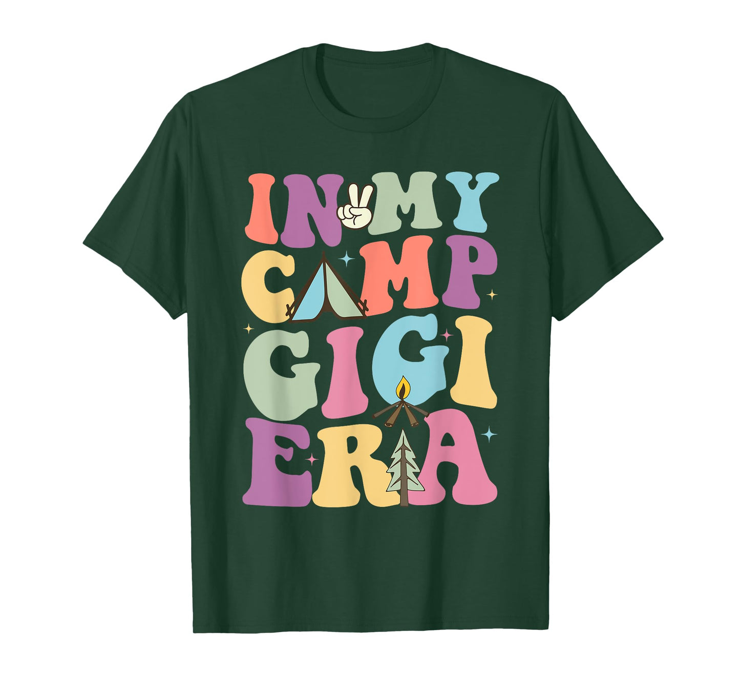 Funny In My Camp Gigi Camping Camper Summer Gift For Family T-Shirt for Men Women