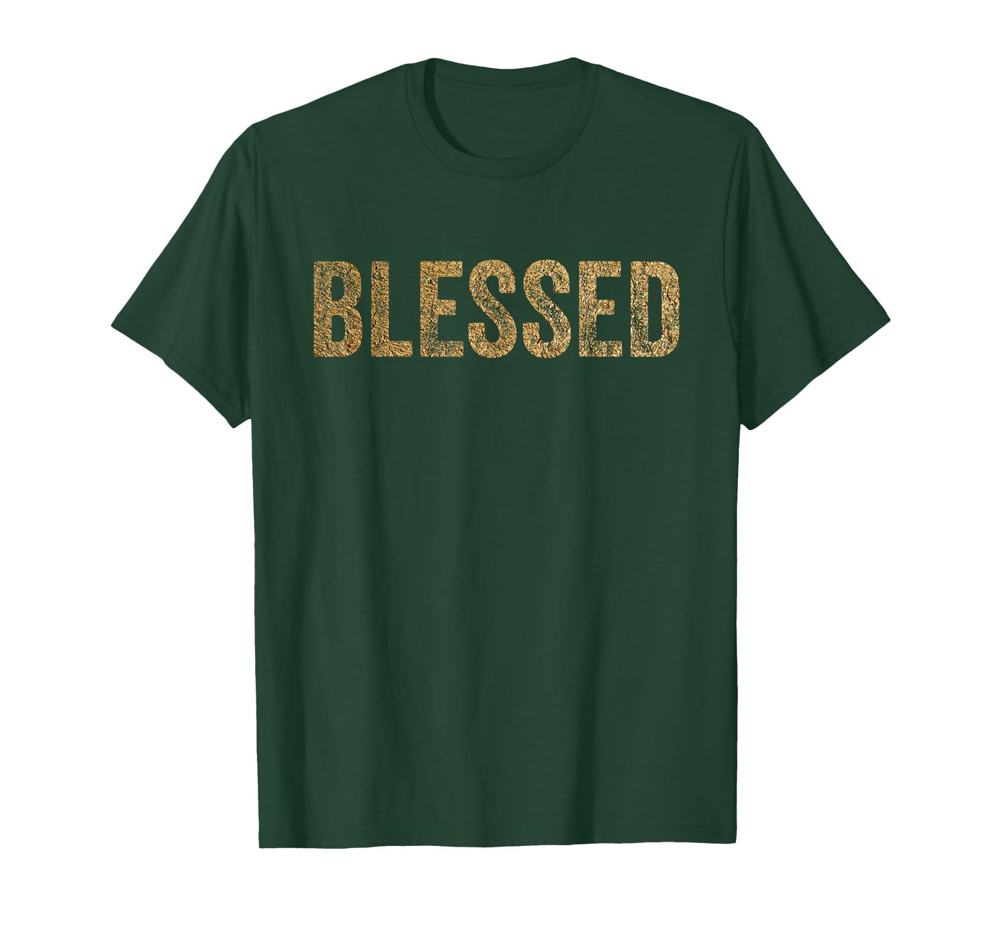 Golden Blessed Design for Spiritual and Motivational Themes T-Shirt