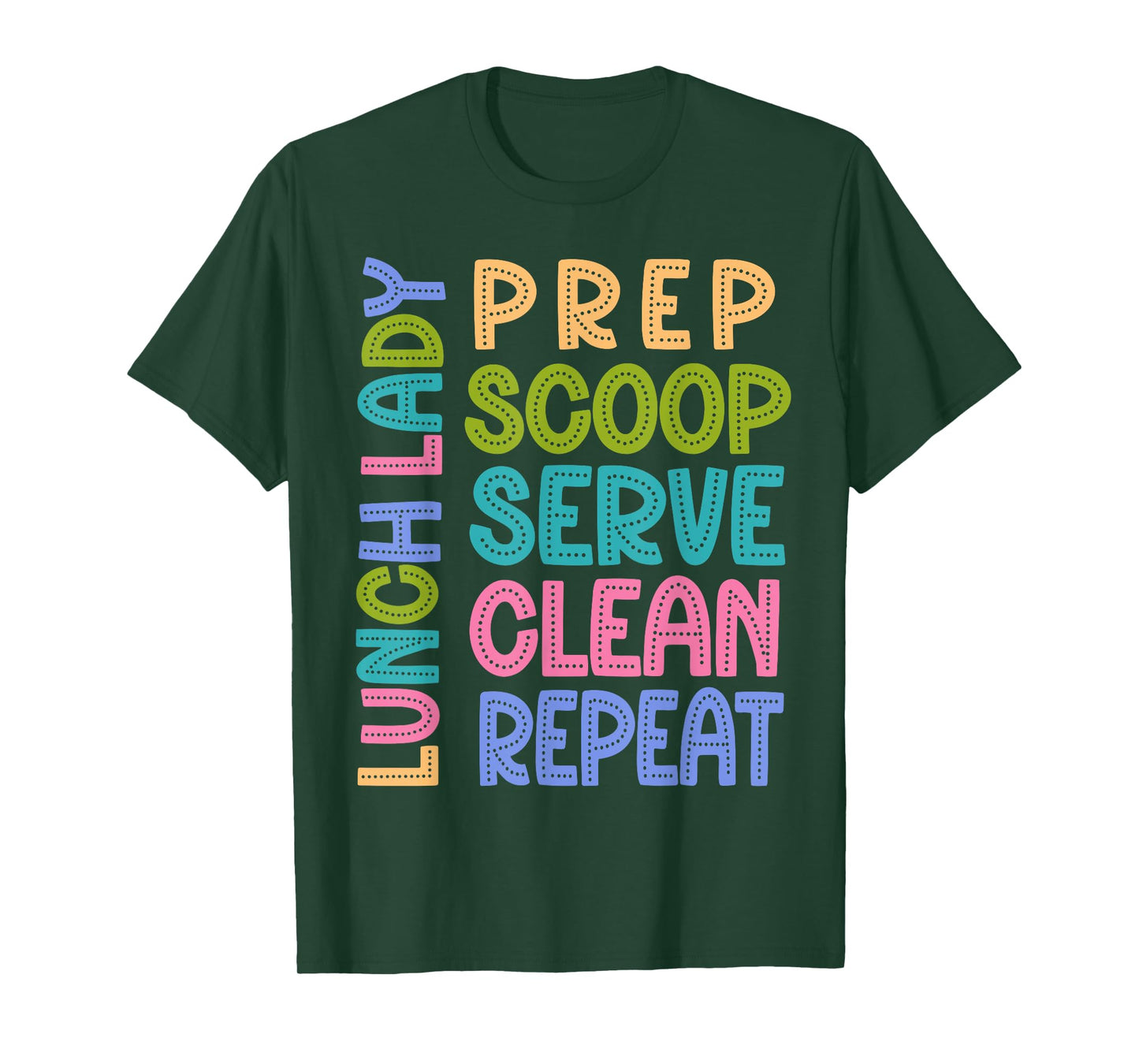 Funny Lunch Lady Life School Cafeteria Squad Worker T-Shirt