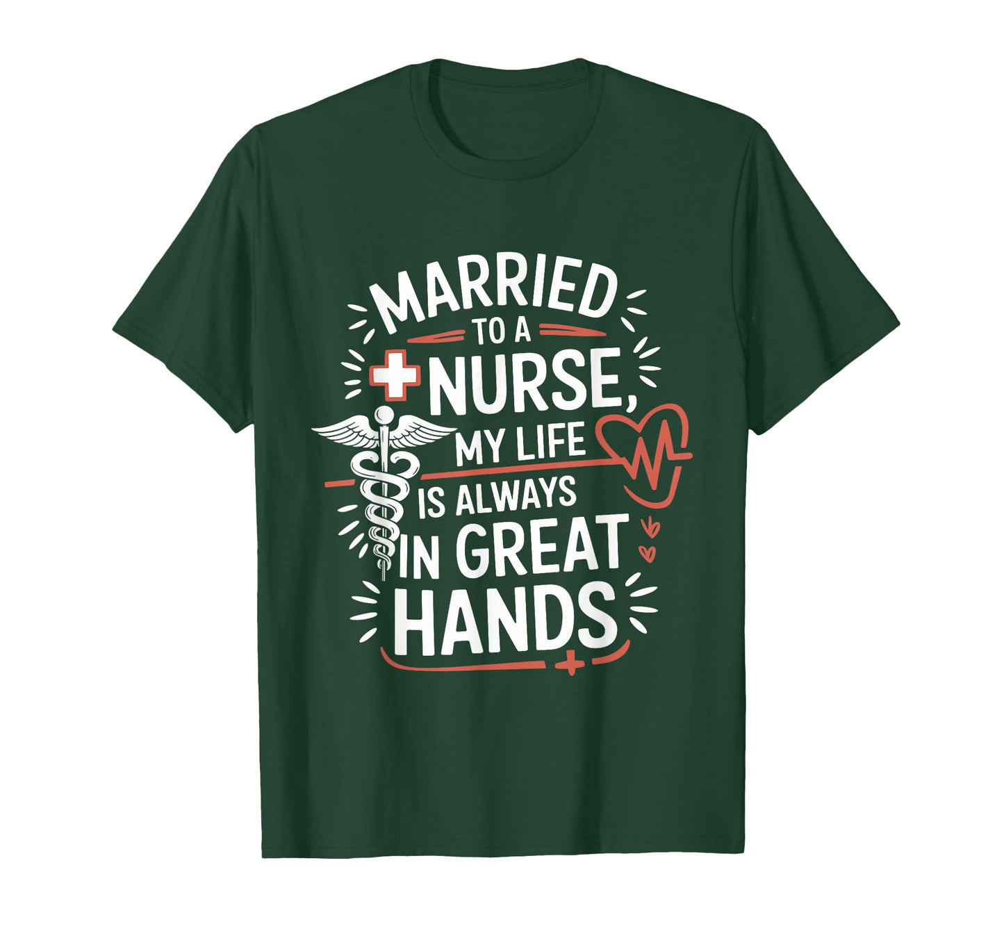 Nurse Wife and nursing husband design for nursing wife T-Shirt