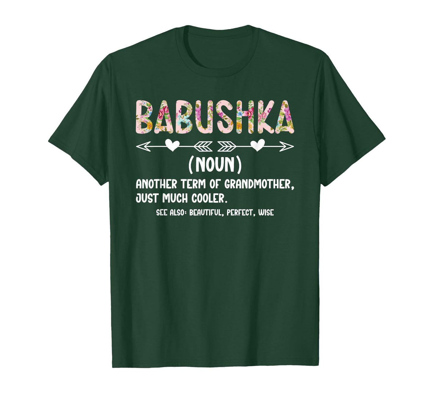 Babushka Definition Babushka Grandma Babushka Grandmother T-Shirt