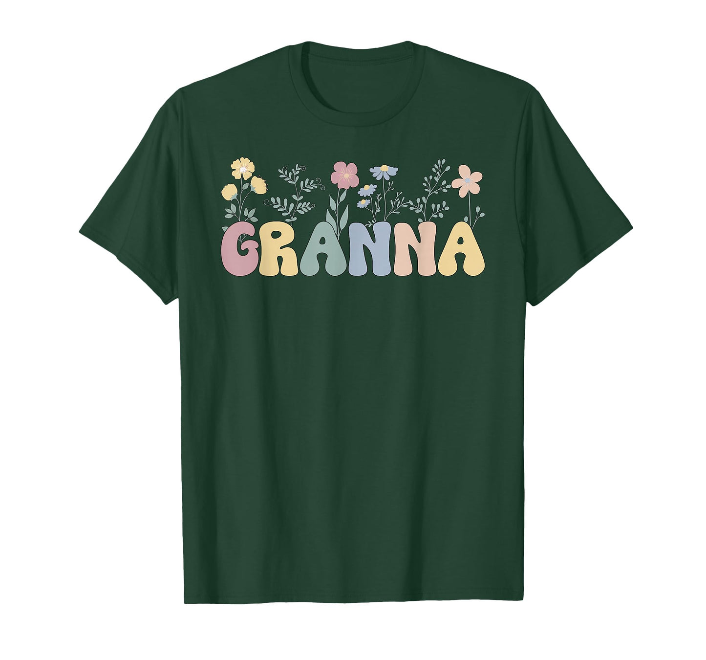 Granna Flowers Granna Grandmother Granna Grandma T-Shirt