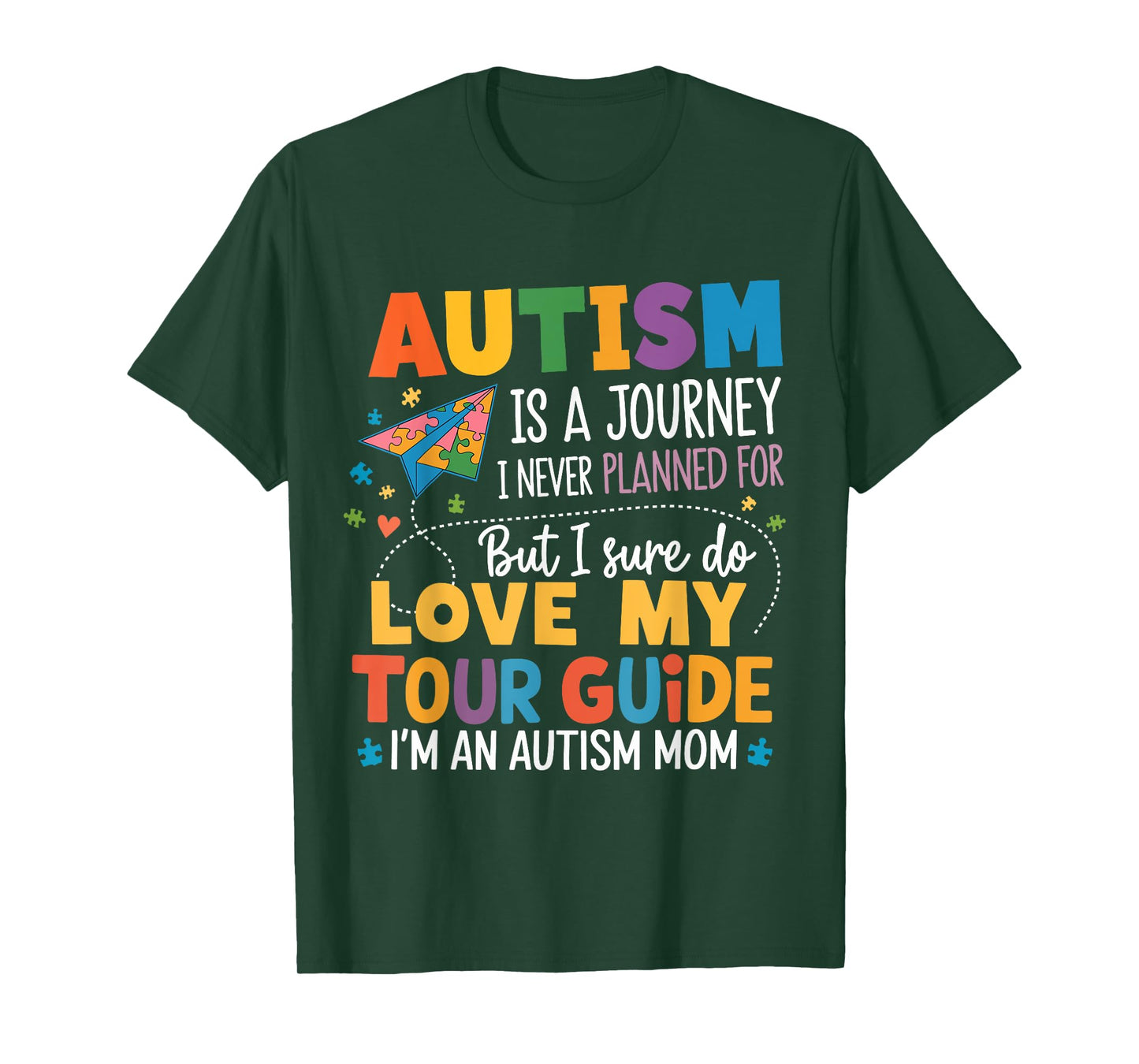 Autism Mom Awareness Autism Journey Tour Guide T-Shirt