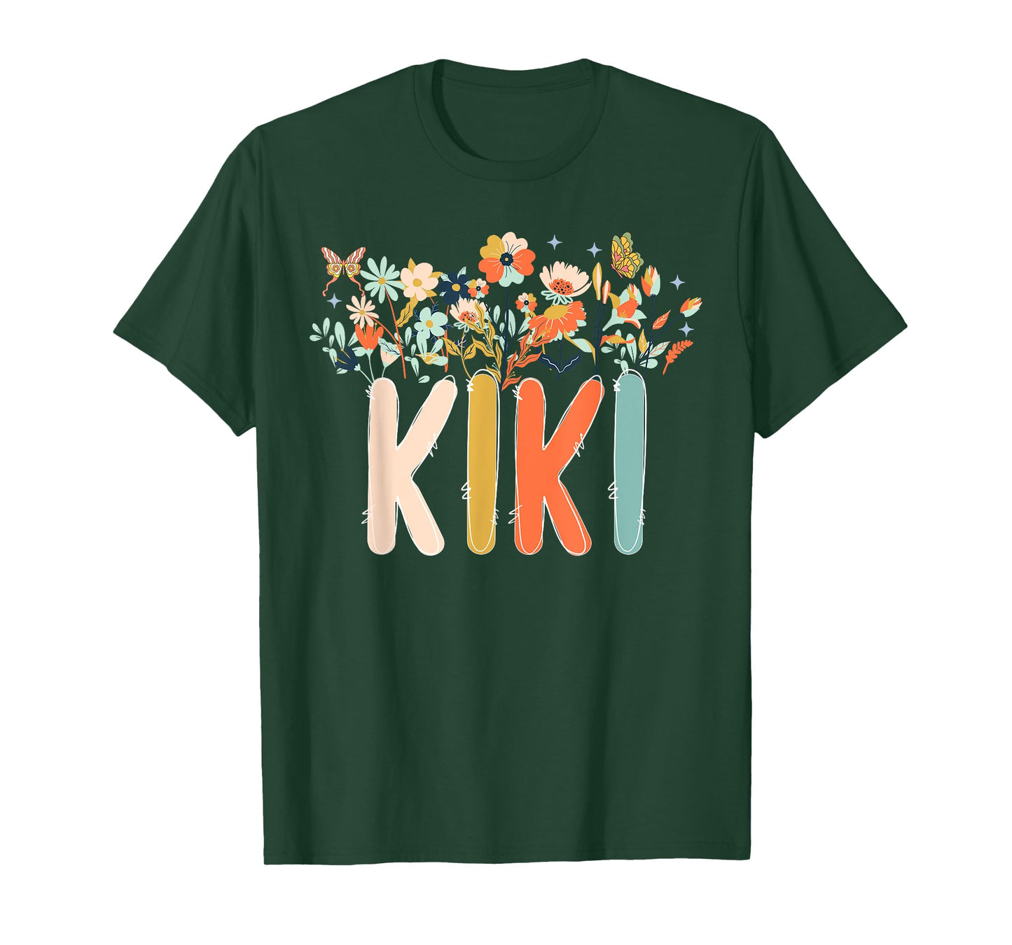 Kiki Flowers Kiki Grandmother Kiki Grandma Appreciation T-Shirt