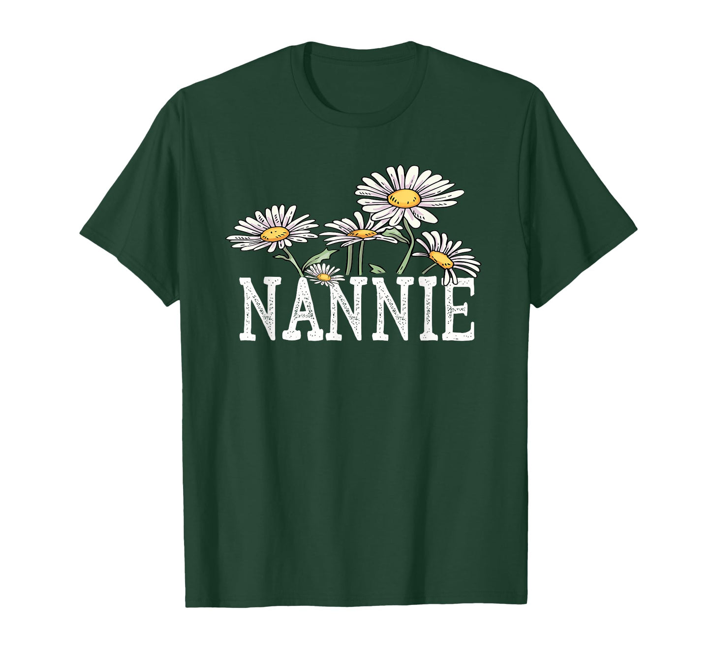 Nannie Floral Chamomile Design Mother's Day Gifts Nannie T-Shirt