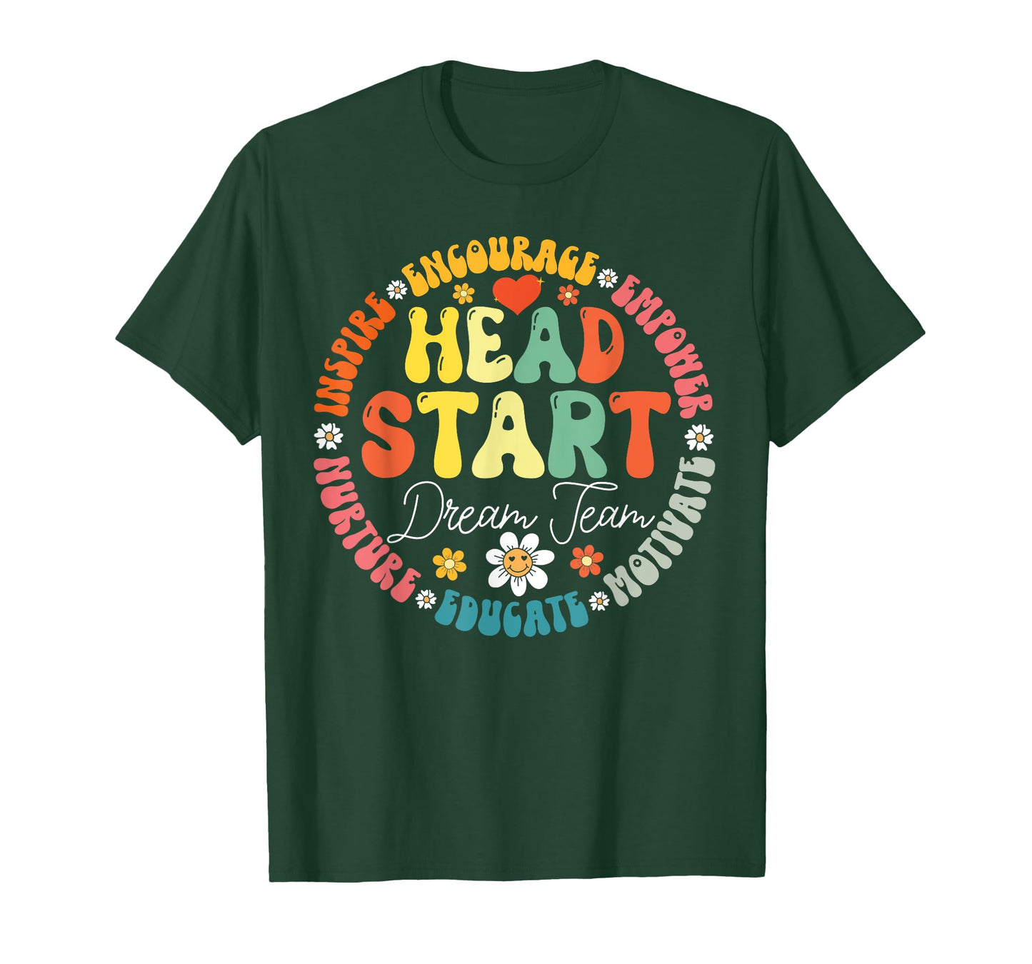 Head Start Dream Team Squad Teacher Headstart Back To School T-Shirt
