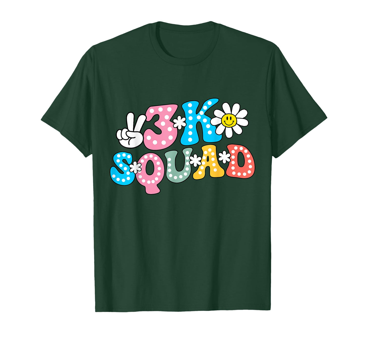 3K Squad Teacher Kid Funny Back to School T-Shirt