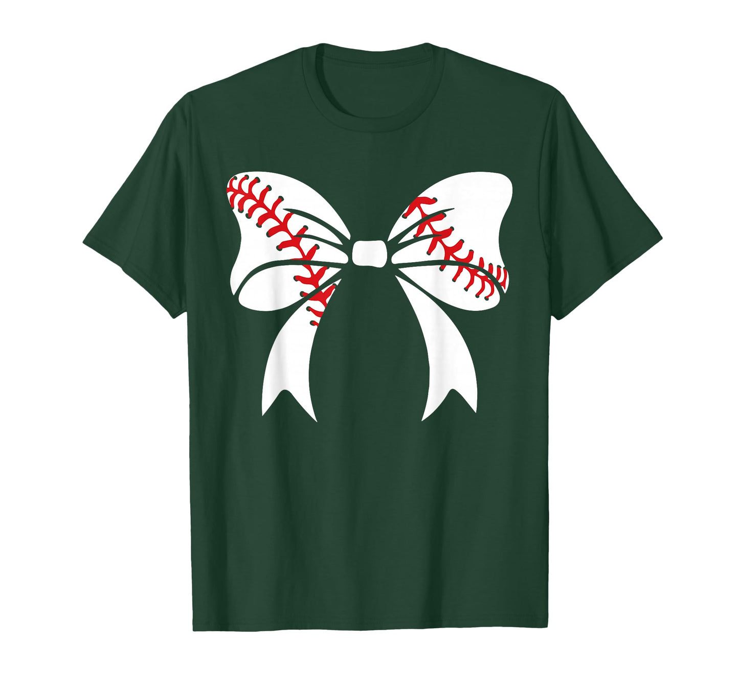 Baseball Bow Baseball Mom Mothers Day Women Baseball Mama T-Shirt