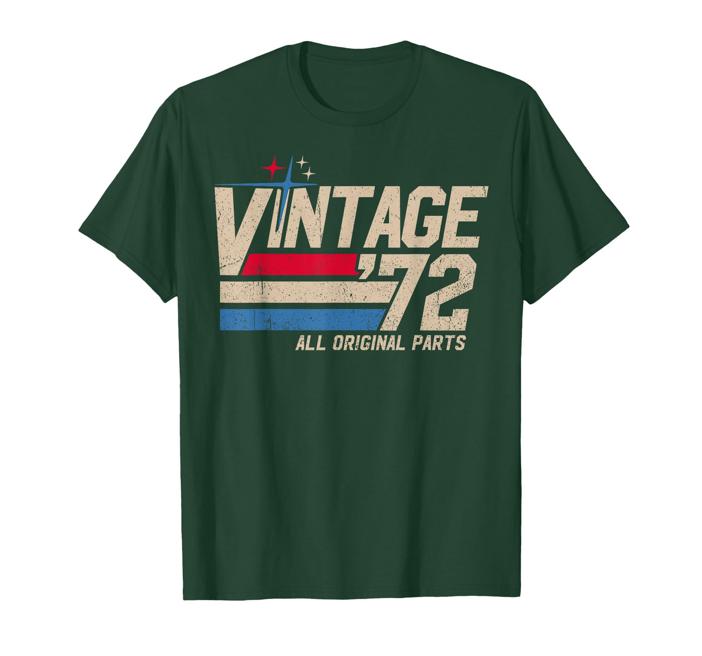 Vintage '72 Retro 53rd Birthday for Men Dad USA Since 1972 T-Shirt