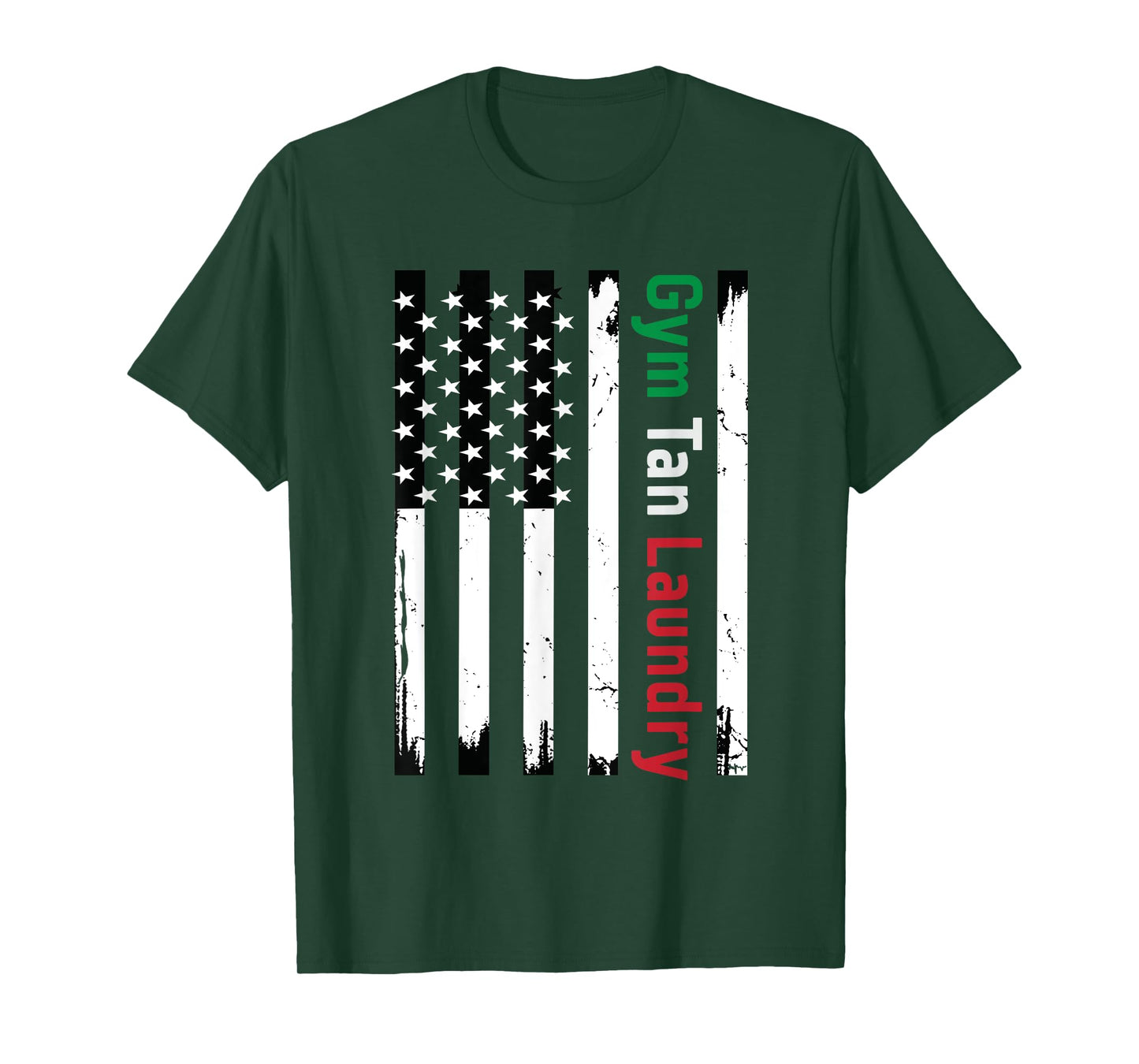 Gym Tan Laundry GTL New Jersey Garden NJ Shore Italian Flag T-Shirt