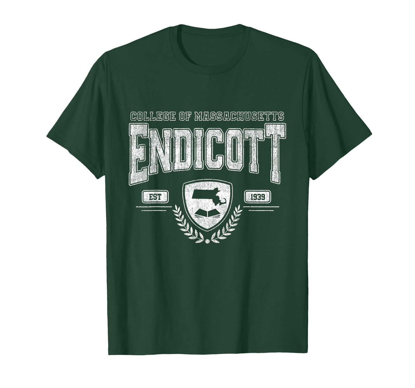 Endicott Arch Vintage College Athletic Sports Tee Men Women T-Shirt
