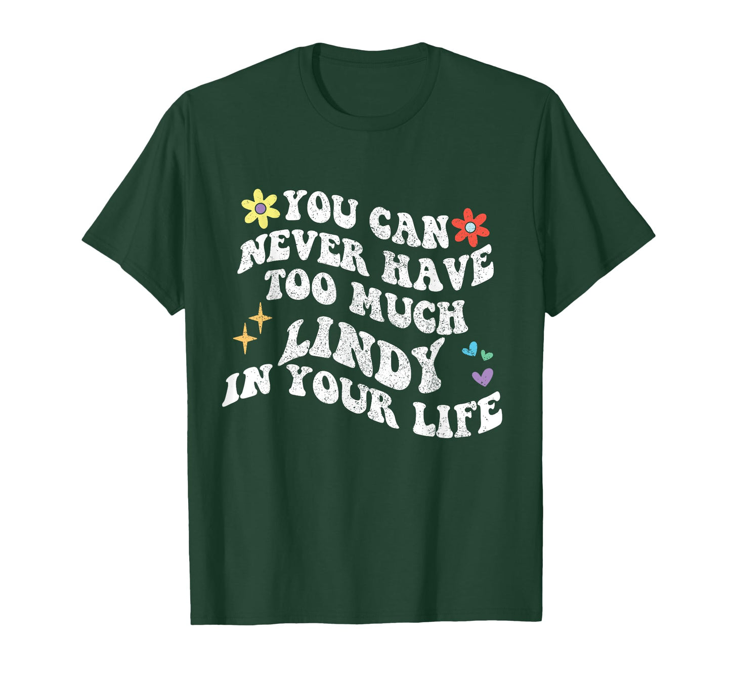 Retro Groovy You Can Never Have Too Much Lindy In Your Life T-Shirt