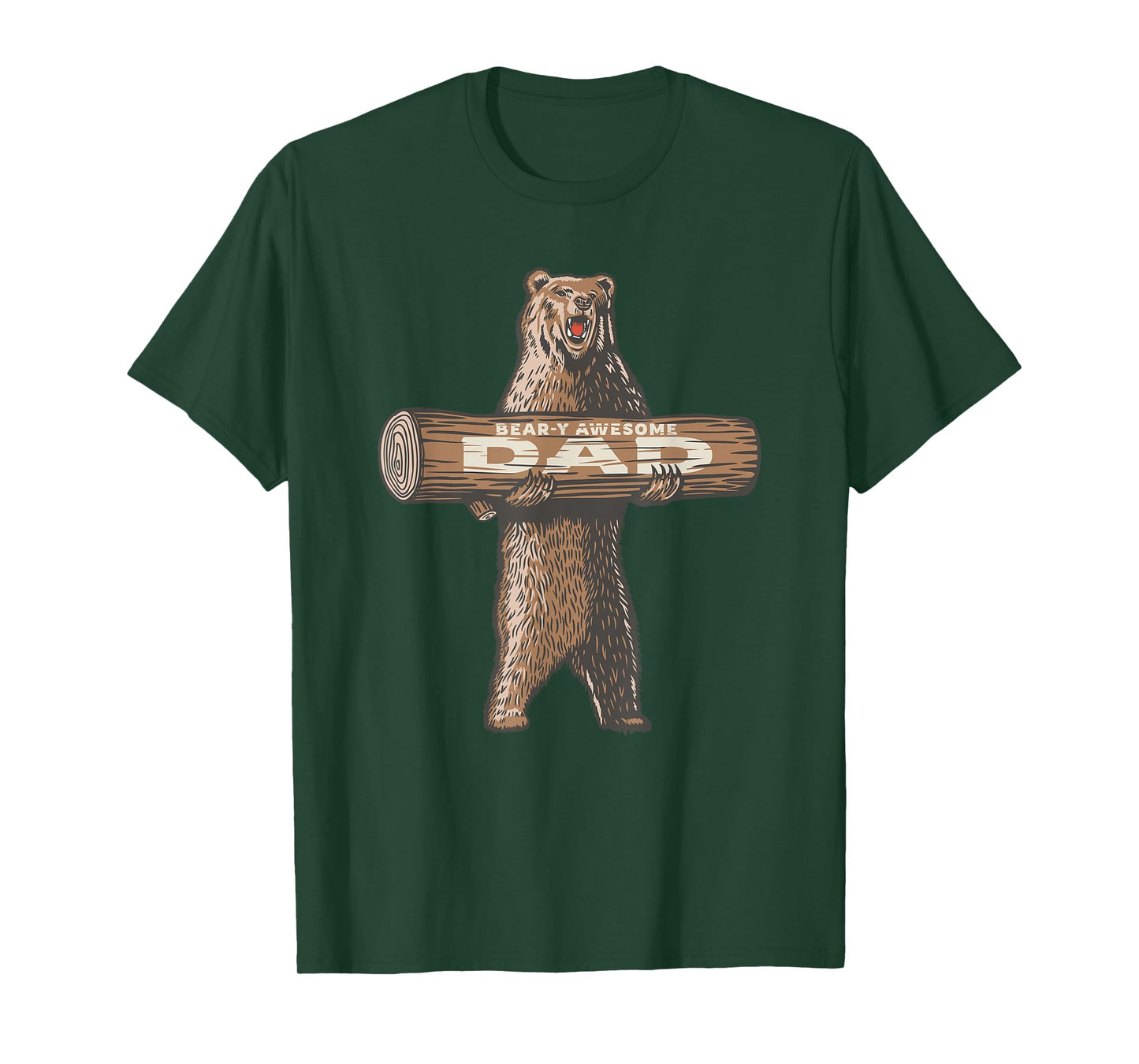 Bear-y Awesome Dad Funny Saying T-Shirt