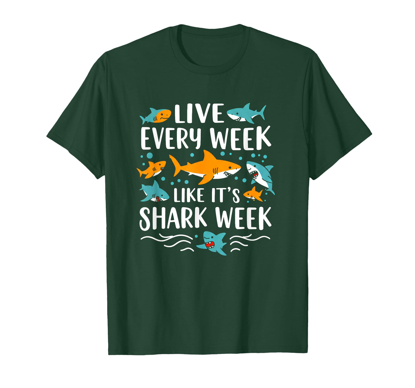 Live Every Week Like It's Shark Lover's Week Funny Shark T-Shirt
