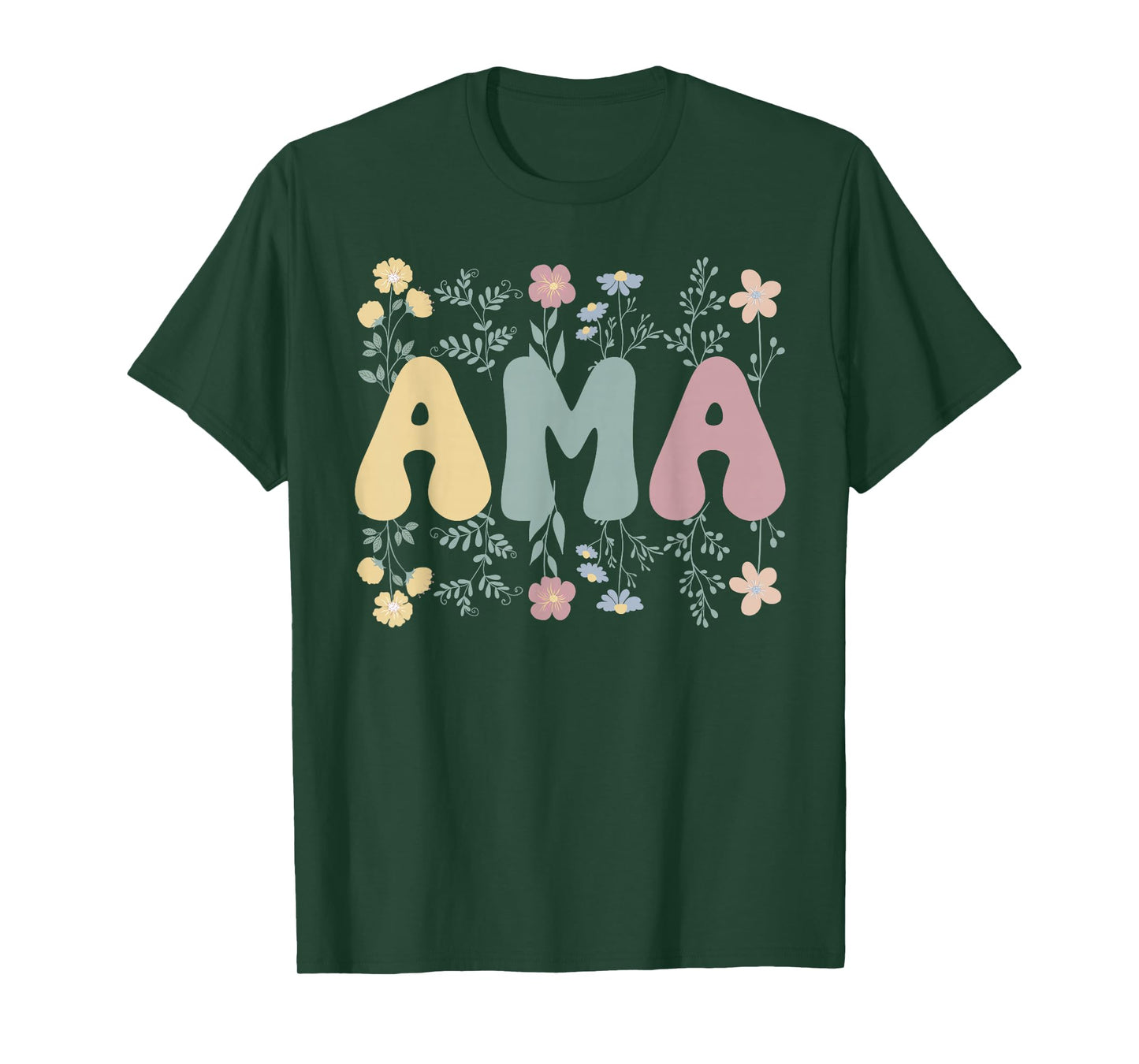 Ama Flowers Ama Grandmother Ama Grandma T-Shirt