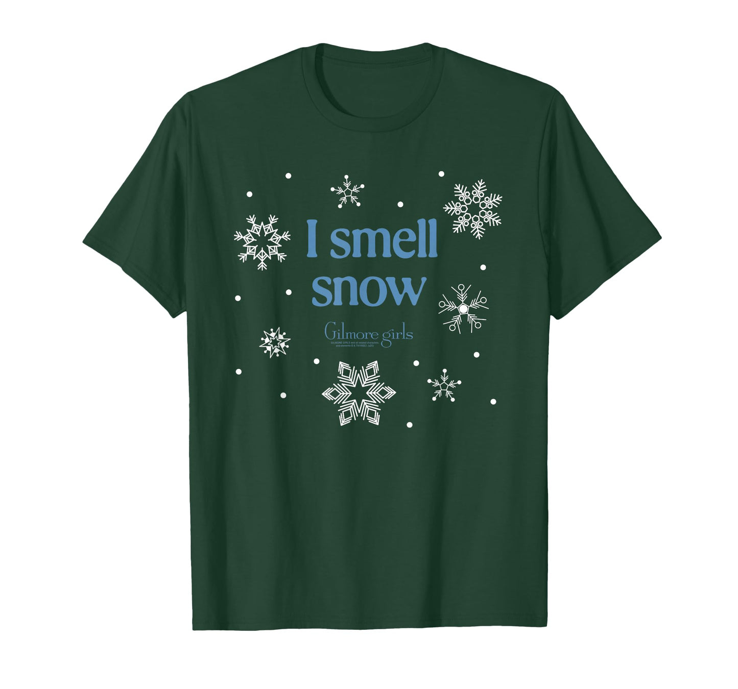 Gilmore Girls I Smell Snow with Snowflakes TV Show T-Shirt